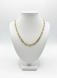 Image 1 of 8mm Figaro Chain Necklace – 24” Gold Plated | Thick & Heavy |
