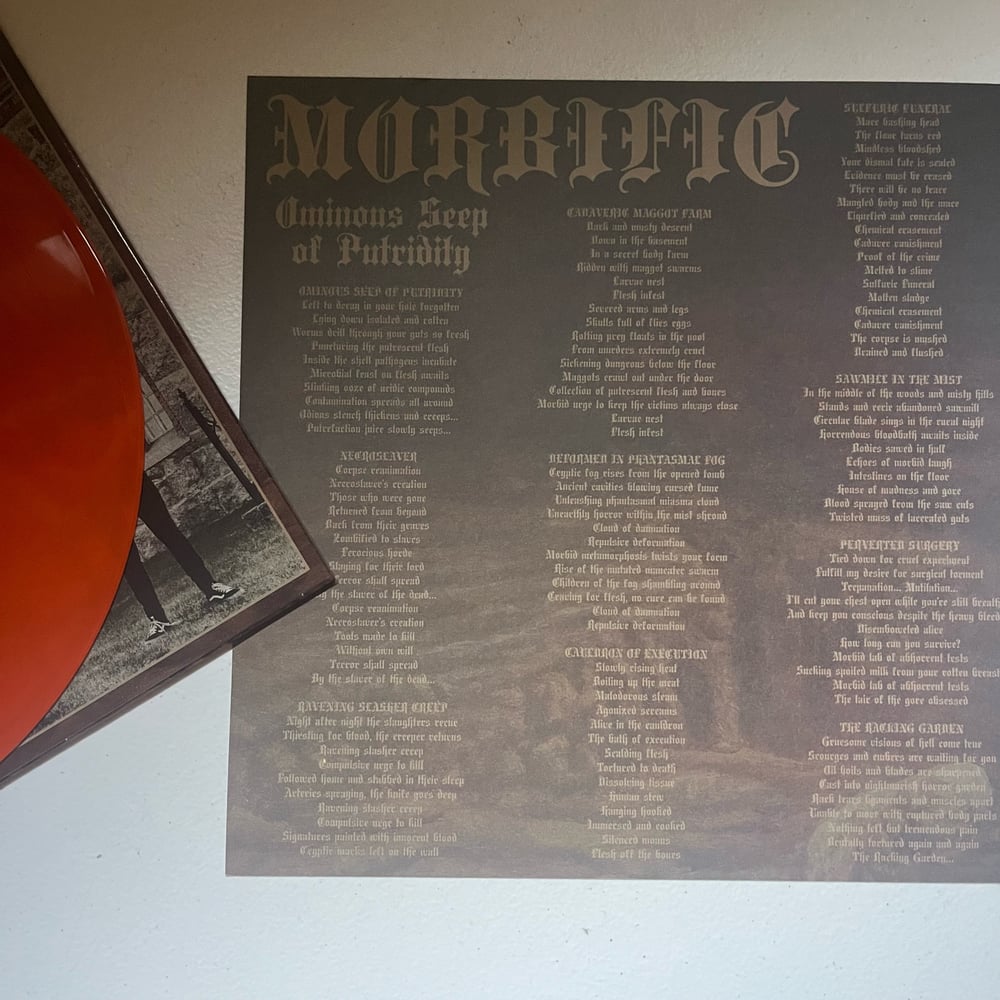 Morbific - "Ominous Seep of Putridity" 12" vinyl LP