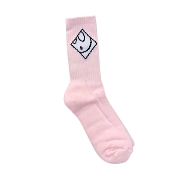 Image of Ghost Socks in Pink/White