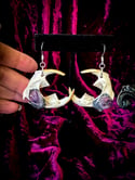 Muskrat Moon Earrings - Crystallized