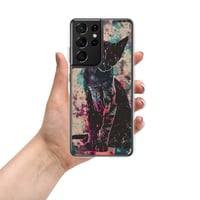 Image 18 of Colorful Watercolor Black Cat Painting Clear Case for Samsung®