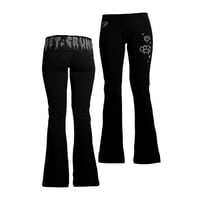 Image 1 of scene queen rhinestone yoga pant *silver*