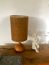 Image 5 of Lampe bois abat-jour nature 