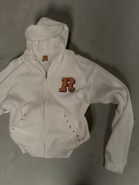 Image 4 of Marquee R Waffle Knit Hoodie