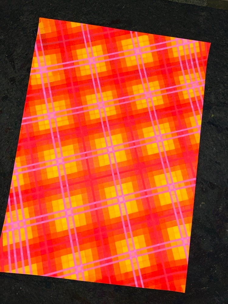 Image of Fire Gradient on a Grid 2
