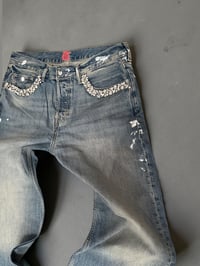 Image 3 of VINTAGE R CRYSTAL DENIM