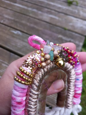 Mini macrame beaded rainbow 8