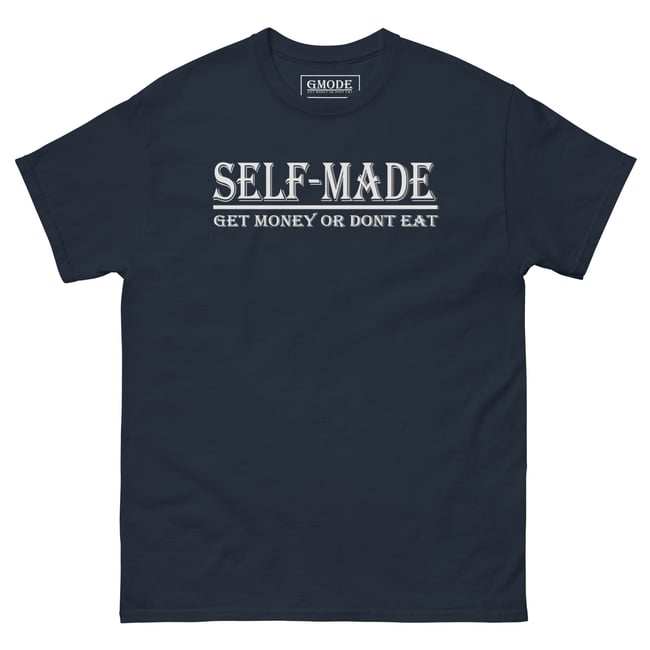 Selfmade  classic tee white writing