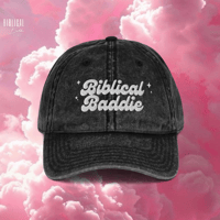 Image 1 of Biblical Baddie Apparel ® Vintage Cotton Twill Cap