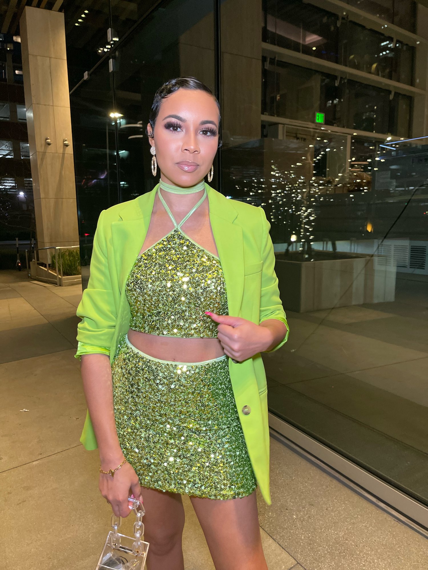 Image of Green Sequin Set