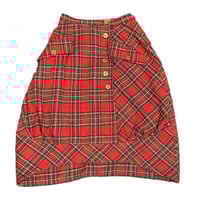 Image 1 of Betty's Blue tartan balloon skirt