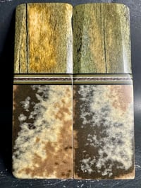 Image 2 of Giraffe bone & Layered Micarta Segmented Knife Scales