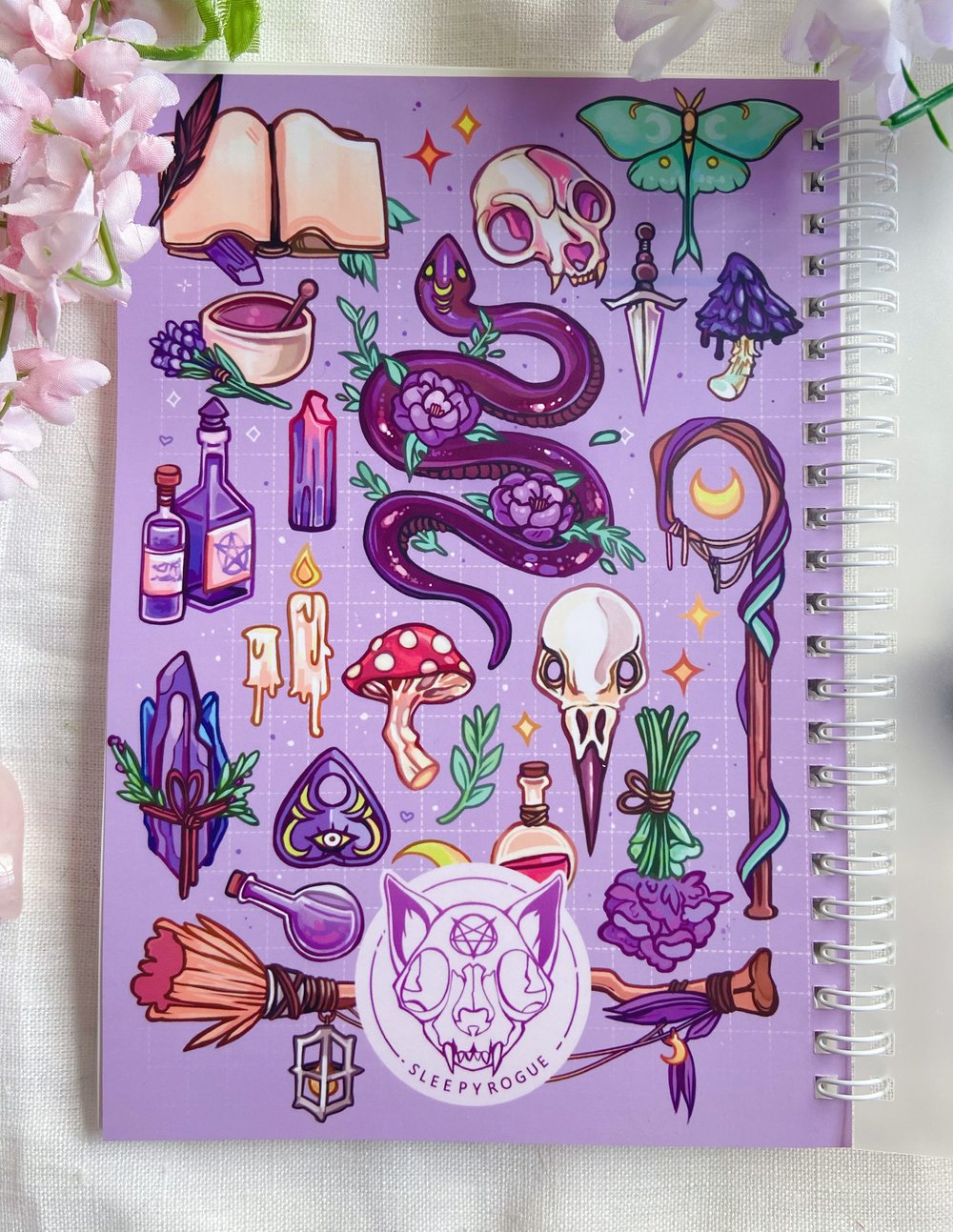 Purple Witch, Reusable Sticker Book