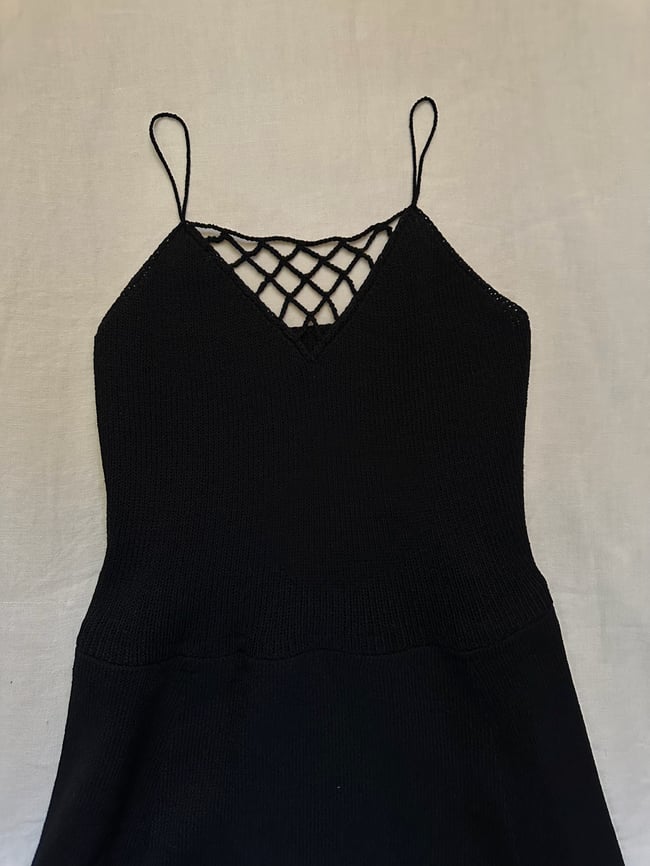 late 60s St. John Knits cut out Birkin dress