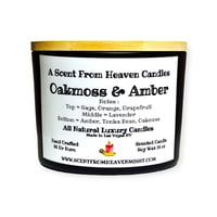 Image 1 of The Luxury Collection Oakmoss & Amber Black Matte Candles 