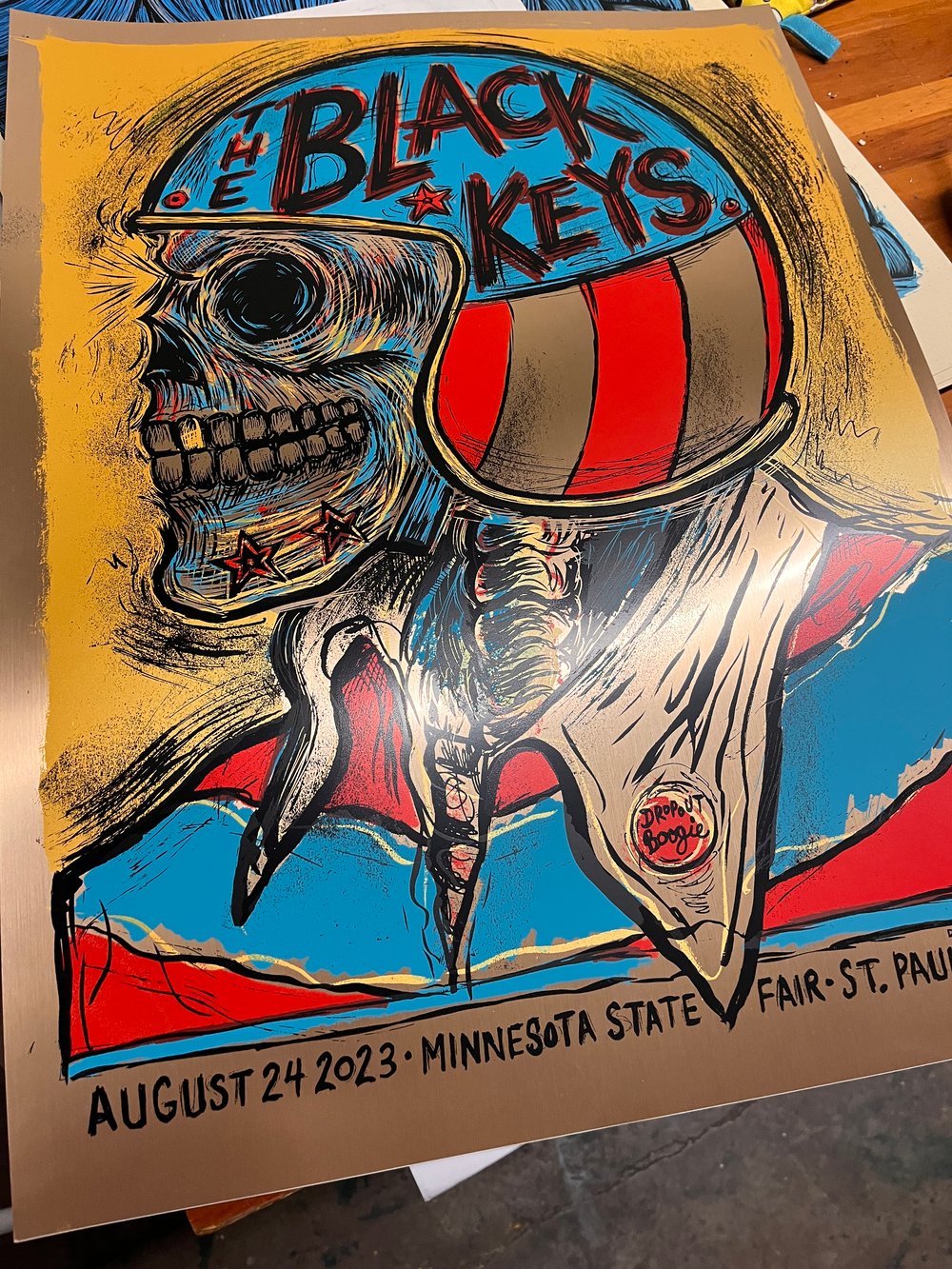 The Black Keys Brushed Gold Foil MN