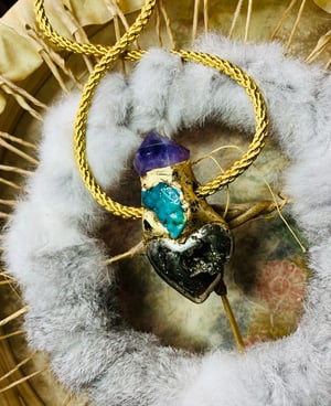 Image of ROOTS TO BLOSSOM- Pyrite Heart