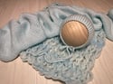Ice Blue Newborn Bonnet, Wrap & Layer Photography Prop Set
