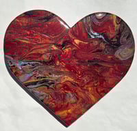 Image 1 of Art Heart Plaque 9