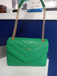 Image 1 of Quilted Leather Flap Bag (tap for other colors)