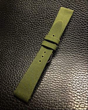 Image of Water Resistant Military Green Nylon Canvas Whatch Strap