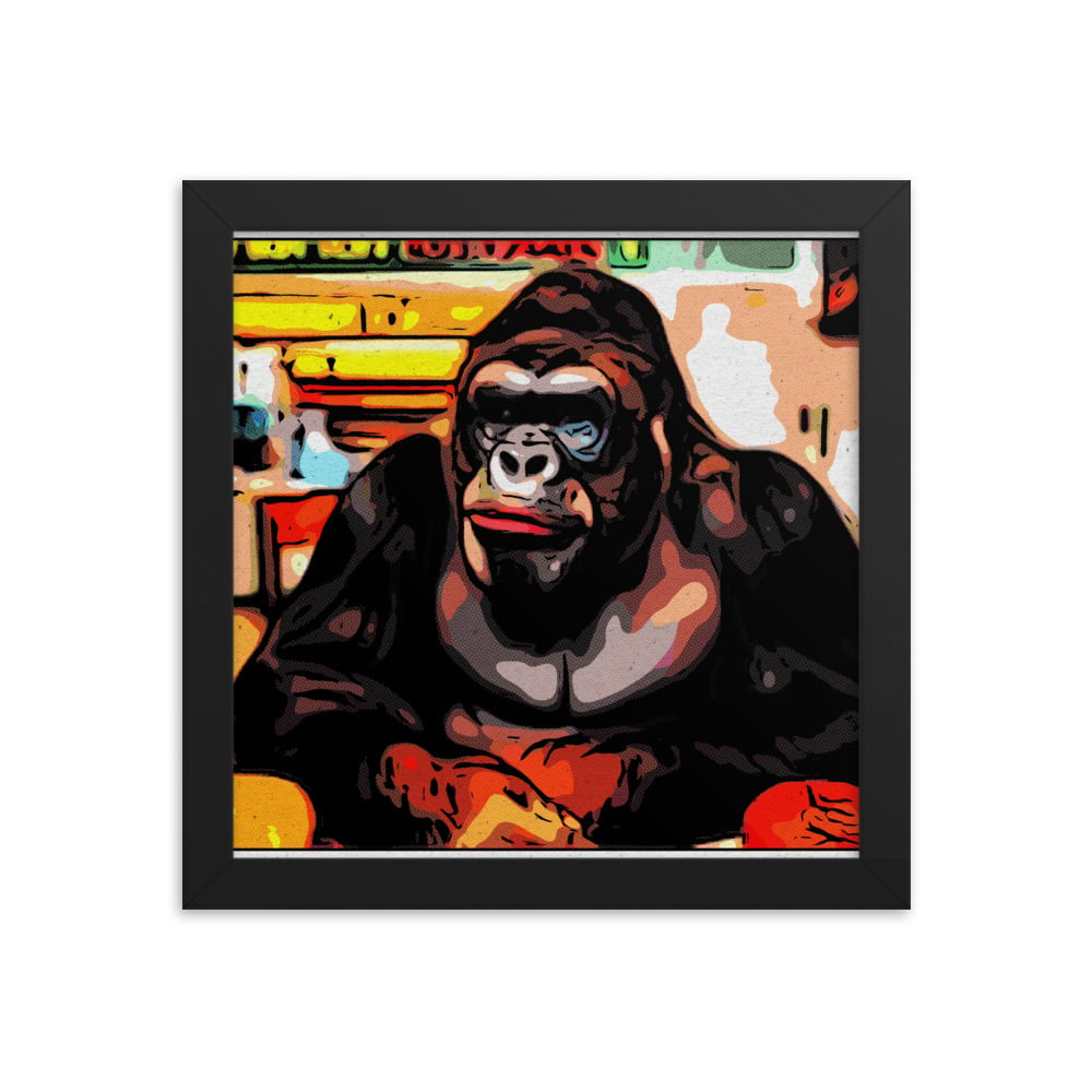 ZEN EXP - Hungry-Rilla Framed photo paper poster