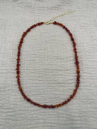 Image 2 of Amber Crystal Gemstone Necklace
