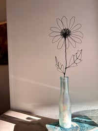 Image 2 of Large wire daisy sculpture