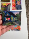 Tiny painting— house at night 