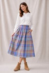 Spring Check Rachael Skirt sizes 8-20 with free postage 