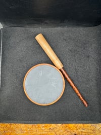 Image 1 of Paduak Black slate double sider/ 2 piece Maple Snakewood striker 