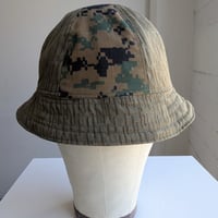 Image 8 of Reworked 6-panel Reversible Bucket Hat Camouflage-2  L 23"