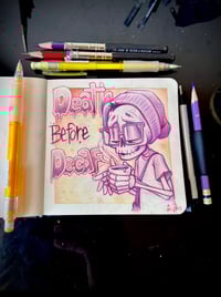Image 4 of death before decaf (original sketch)