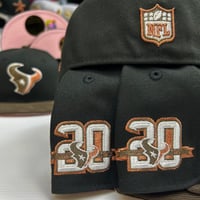 Image 2 of New Era 59Fifty Black/ Walnut/ Corduroy Visor / Pinky