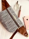 B&W stripes  crossbody 