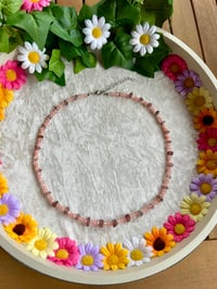 Image 1 of Strawberry Quartz Necklace 