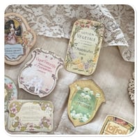 Image 5 of Vintage french ephemera stickers purfume labels