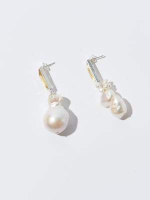 Image of Lemon Light Baroque Drop Earrings