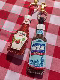 Image 1 of Ketchup / Brown Sauce Bag Charm