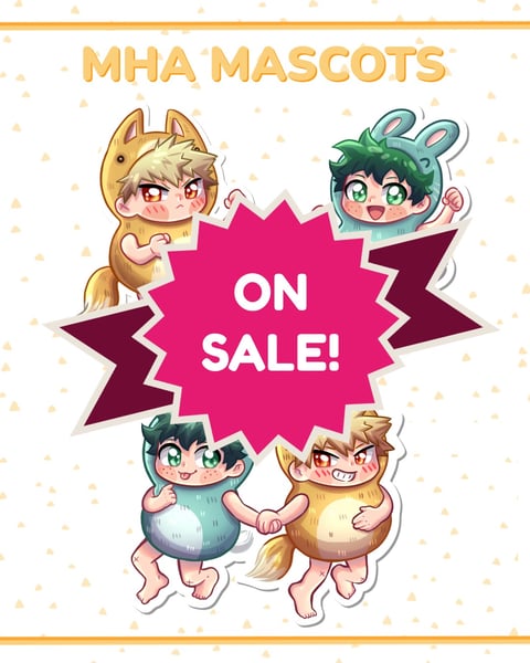 Image of Bakudeku Mascots Charms and Stickers