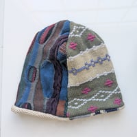 Image 2 of Upcycled Reversible Beanie Cotton Blend 15