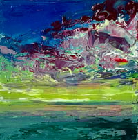 Image 1 of “I can’t see you anymore” oil on wood 5 x 5 inches