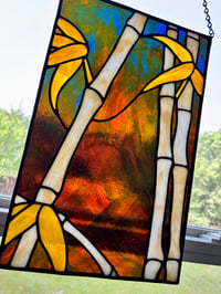 Image 1 of Bamboo Panel - Nightscape Scene