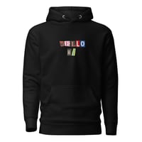 "Hello Hi" Hoodie - Black