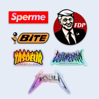 Image 2 of PACK DE STICKERS HOLOGRAPHIQUES « Brands »