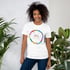 Color Palette-1 Your Astrology Birth Chart Wheel only-Unisex t-shirt-white. Show your uniqueness! Image 2