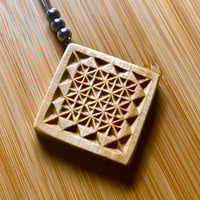Image 1 of Diamond Chip Carved Necklace Pendant