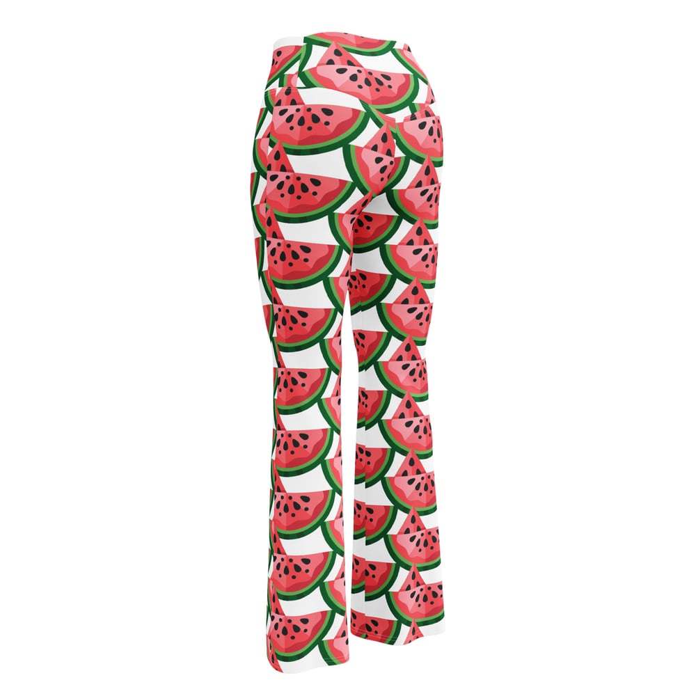 Image of Flare Watermelon leggings