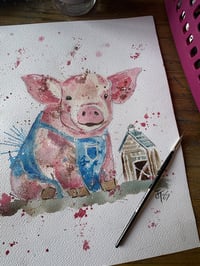 Peter pig original painting