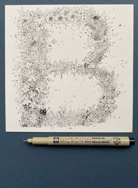 Image 3 of B Letter Ornate - Artwork 